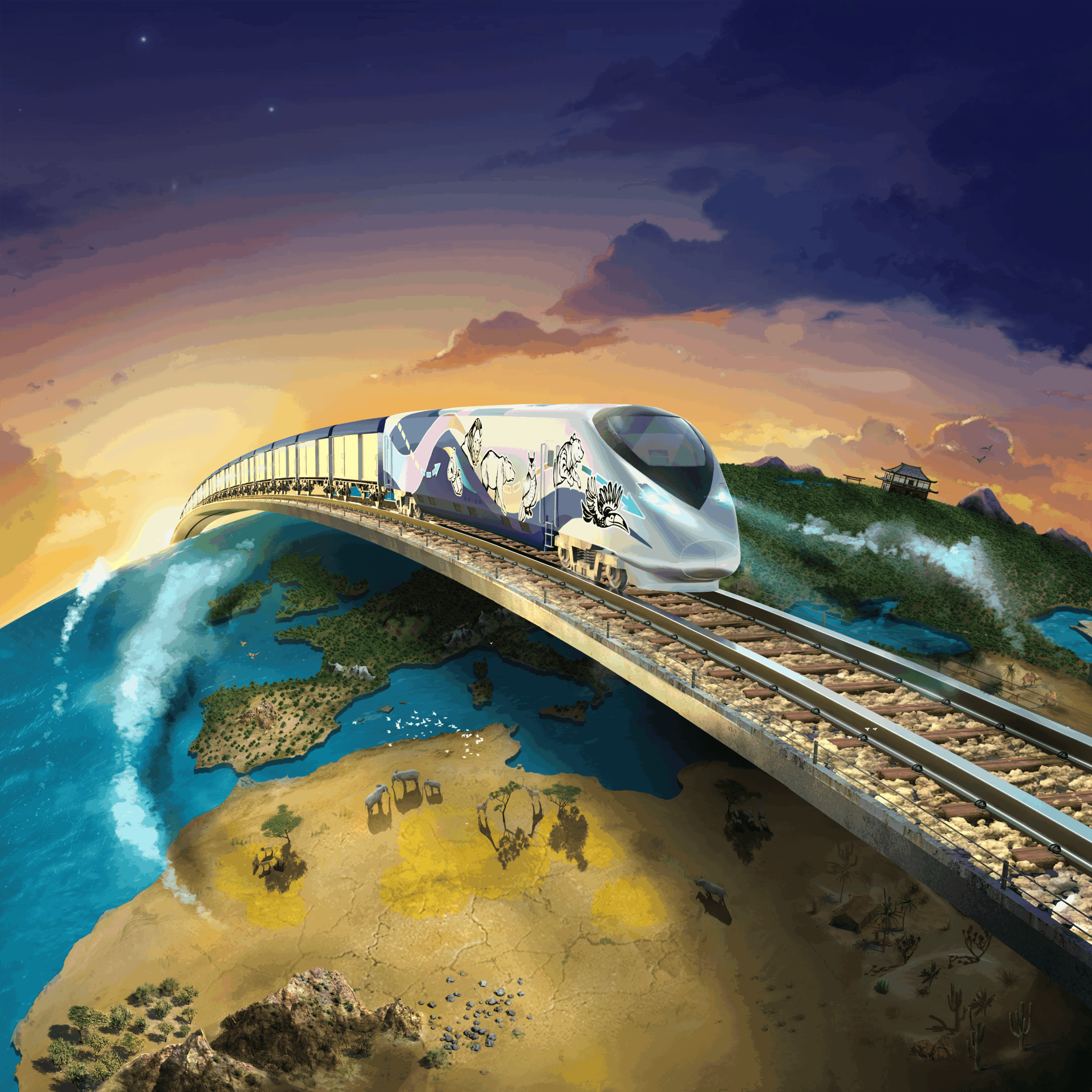 Across the World Key Art